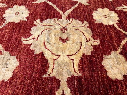 Hand-Knotted Peshawar Rug - 8’x10’