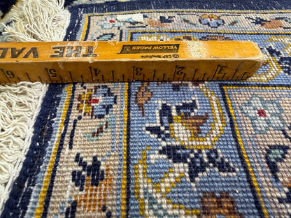 9’8”x12’5” Hand-Knotted Fine Wool Persian Kashan Signed Area Rug