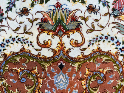 13’x19’8” Very Fine Hand-Knotted Persian Tabriz 80 Raj Signed Area Rug