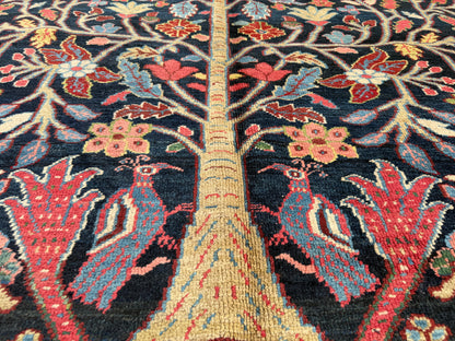 Hand-Knotted Antique Persian Heriz Rug - 12’6”x22’6”