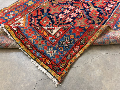 Hand-Knotted Malayer Runner - 3’5”x13’9”