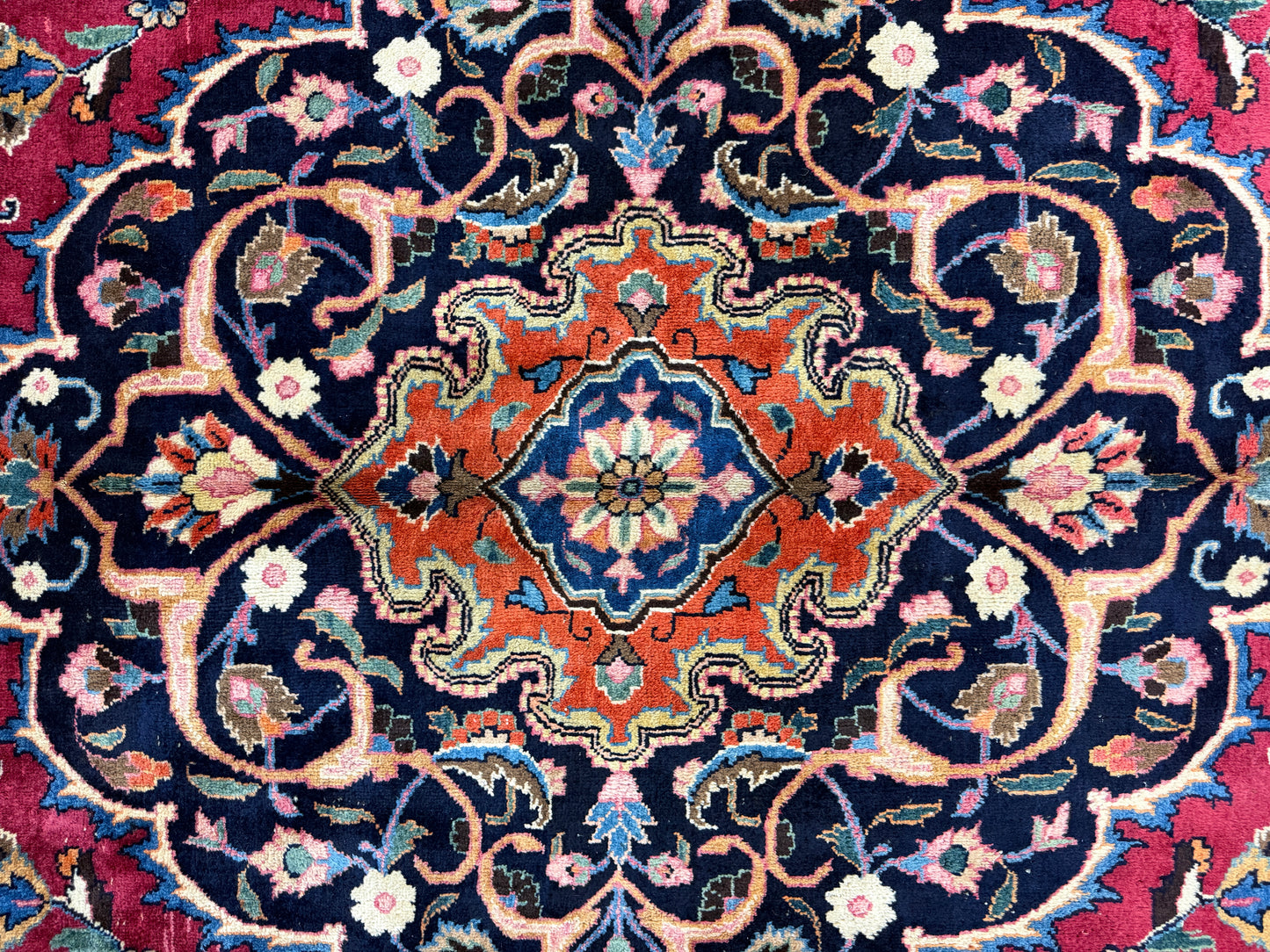 Hand-Knotted Persian Mashad Rug - 10’1”x12’10”