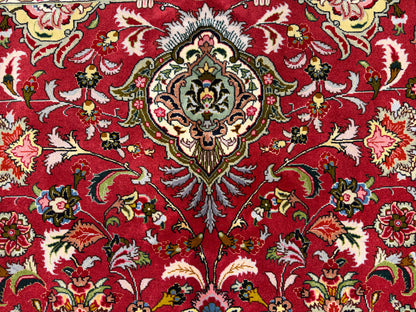 11’6”x16’3” Hand-Knotted Very Fine Wool Persian Tabriz Area Rug 60 Raj