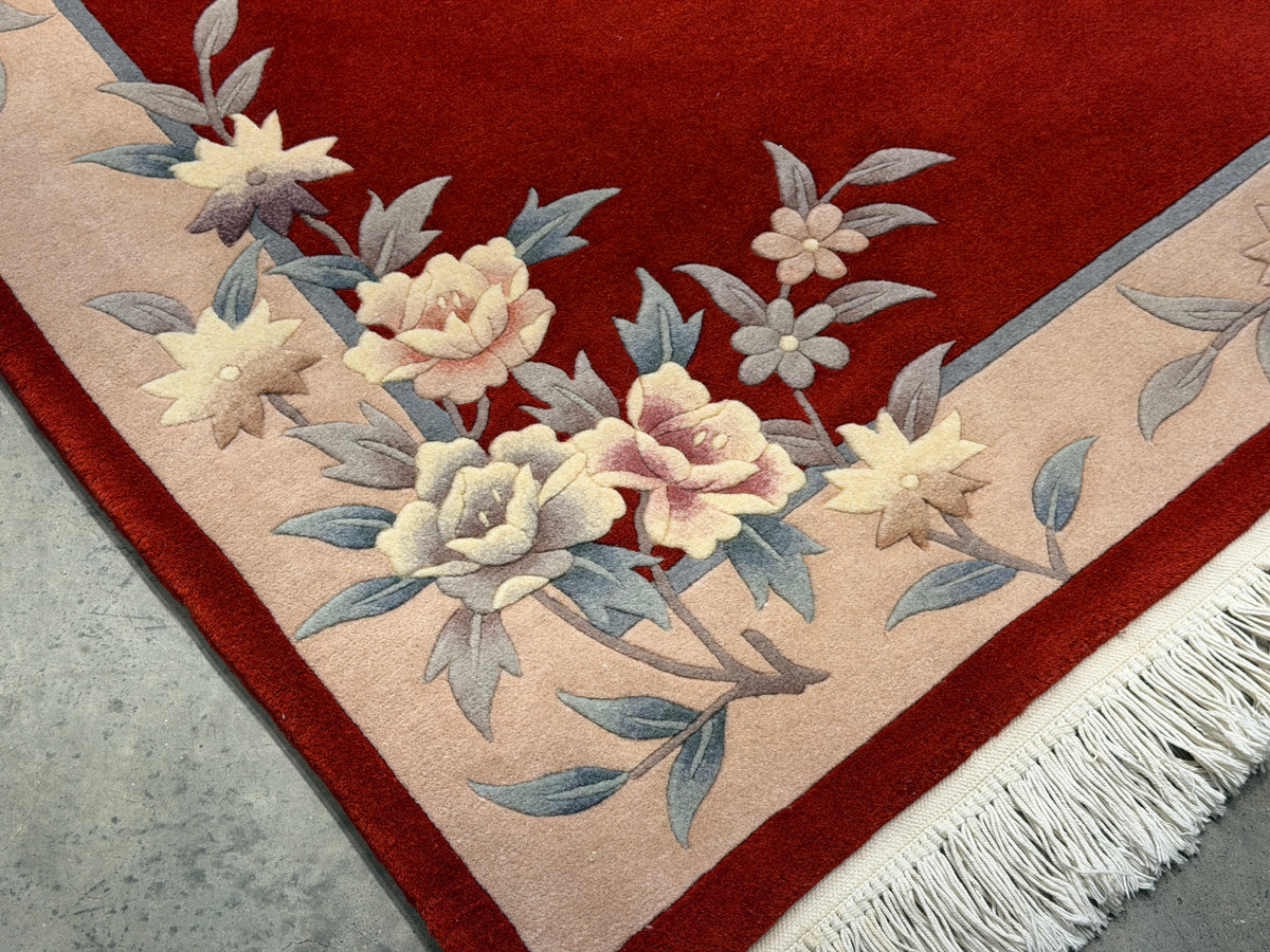 Hand-Knotted Art-Deco Rug - 4'x6'2"