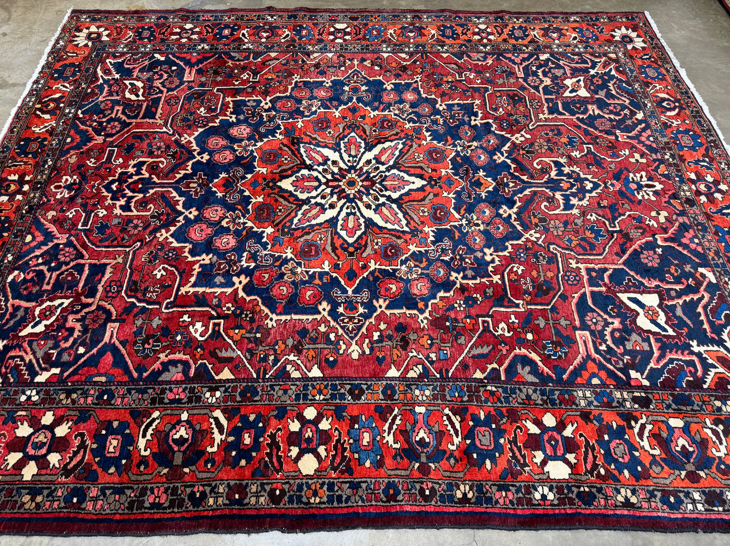 Hand-Knotted Persian Bakhtiari Rug - 10’x11’10”