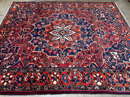Hand-Knotted Persian Bakhtiari Rug - 10’x11’10”