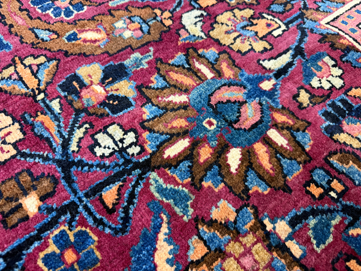 Hand-Knotted Persian Mashad Rug - 11’6”x17’7”