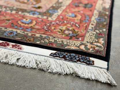 Hand-Knotted 60 Raj Persian Tabriz Rug - 6'9"x10'5"