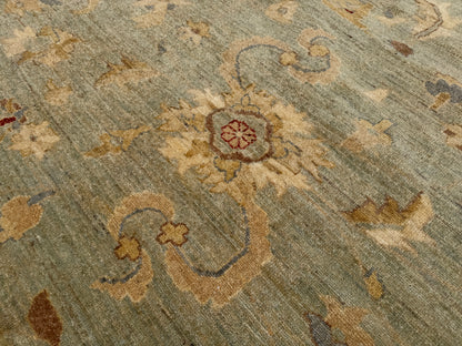 Hand-Knotted Oushak Rug - 13’x17’9”