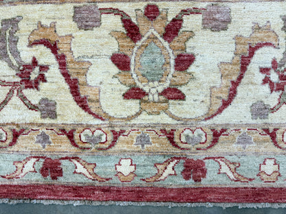 10’9”x14’6” Hand-Knotted Wool Agra Rug Handmade All-over Area Carpet