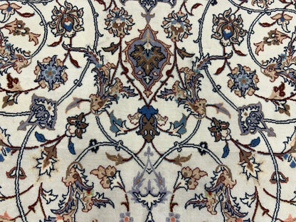 3’5”x5’9” Hand-Knotted  Fine Wool & Silk Isfahane Seirafian Area Rug - Signed