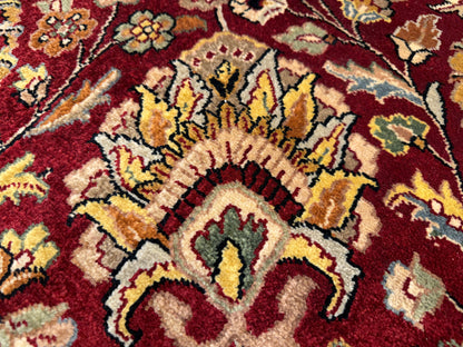 8’9”x12’3” Hand-Knotted Very Fine Wool Agra Area Rug 50 Raj