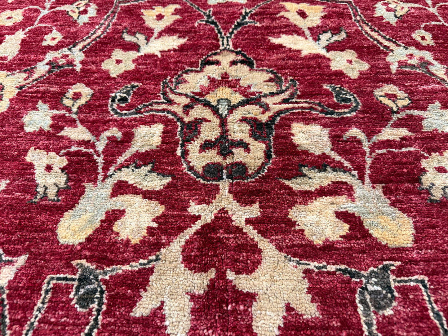 Hand-Knotted  Peshawar Rug - 10’x14’9”