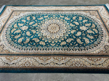 3x5 Luxurious Fine Hand-Knotted 100% Silk Signed Persiane Qume Rug Handmade