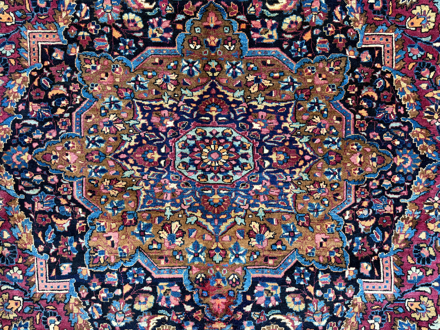 Hand-Knotted Persian Mashad Rug - 11’6”x17’7”