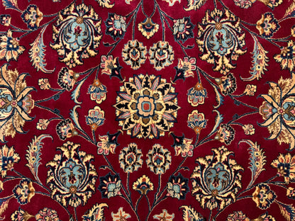 Hand-Knotted Persian Mashad Rug - Signed Hashemi - 9’11”x13’