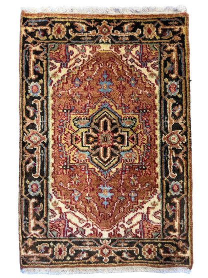 Hand-Knotted IndoHeriz Rug - 2’x3’