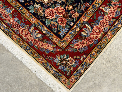 Hand-Knotted Persian Sarouk Rug - 4’5”x6’6”