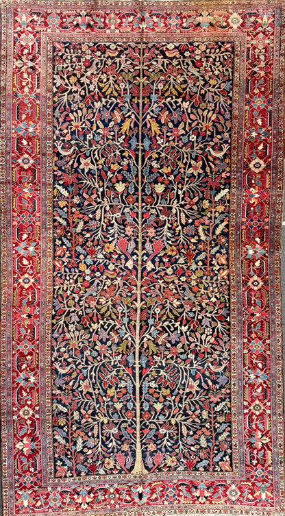 Hand-Knotted Antique Persian Heriz Rug - 12’6”x22’6”