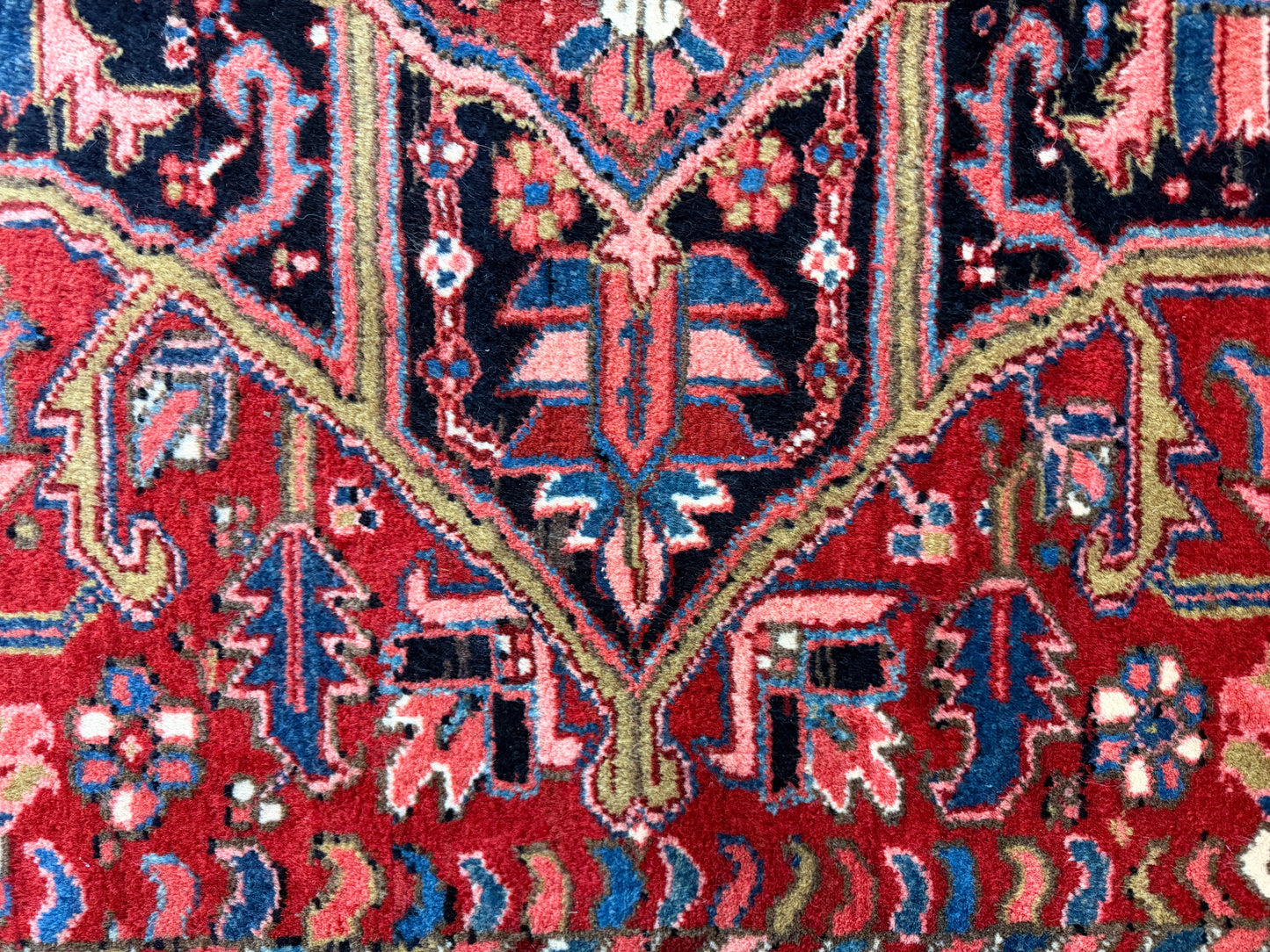 Hand-Knotted Persian Heriz Rug - 8’7”x11’