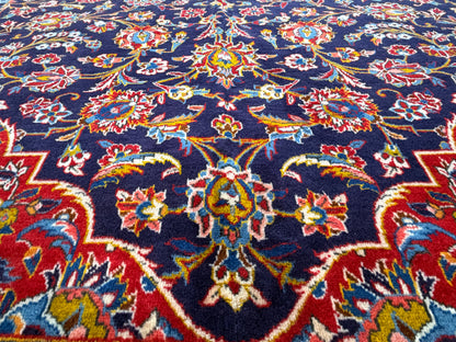 10’3”x16’8” Hand-Knotted Handmade Signed Miraftab Wool Persian Kashan Area Rug