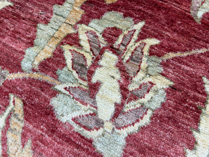 10’9”x14’6” Hand-Knotted Wool Agra Rug Handmade All-over Area Carpet