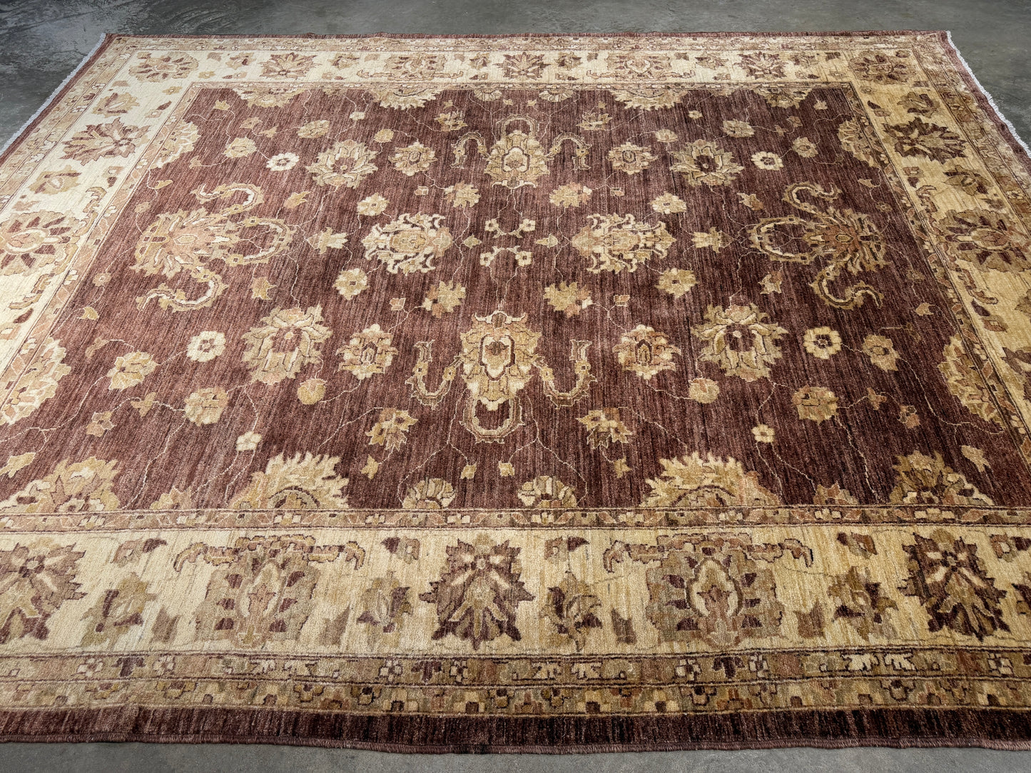 8’x10’ Hand-Knotted Wool Agra Area Rug