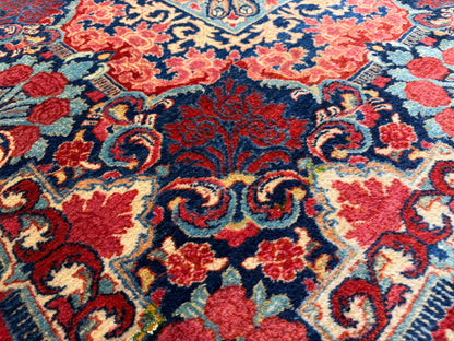 11’7”x12’10” Hand-Knotted Persian Sarouk Area Rug