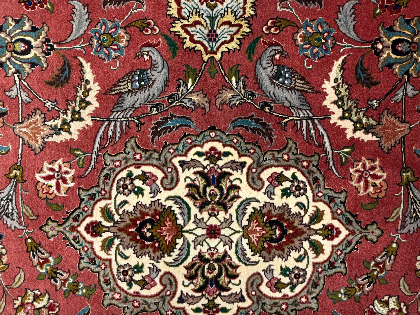 13’3”x20’2” Hand-Knotted 55 Raj Persian Tabriz Rug