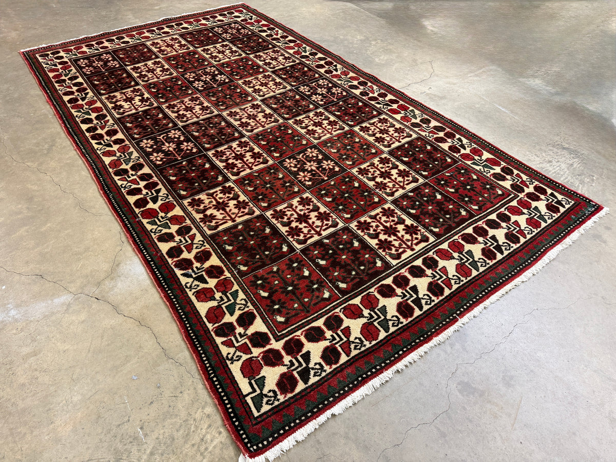 Hand-Knotted Persian Bakhtiari Rug - 5’7”x9’9”