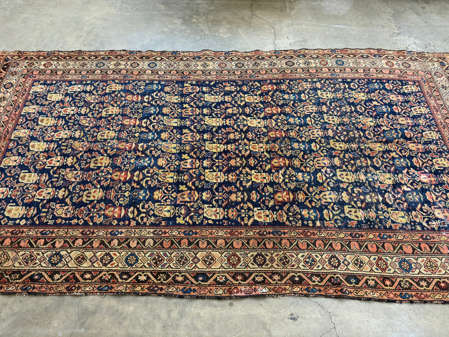 Hand-Knotted Persian Senneh Rug - 5’X9’9”