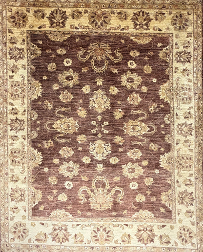 8’x10’ Hand-Knotted Wool Agra Area Rug