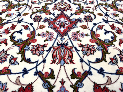 Hand-Knotted Persian Isfahan Rug - Signed Seirafian - 5’x7’4”