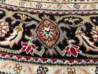 8’ Diameter Hand-Knotted Wool Indian Round Mahi Oriental Rug - 8x8 Handmade Carpet