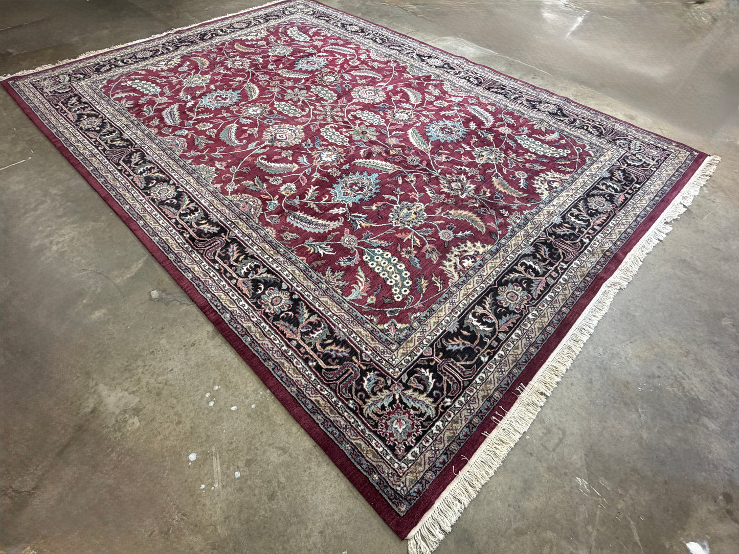 Hand-Knotted Agra Rug - 9’x13’9”