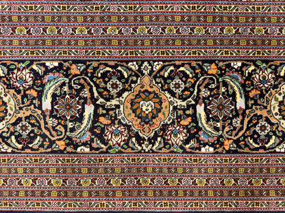 Hand-Knotted Persian Tabriz Mahi Rug - 9’11”x13’2”