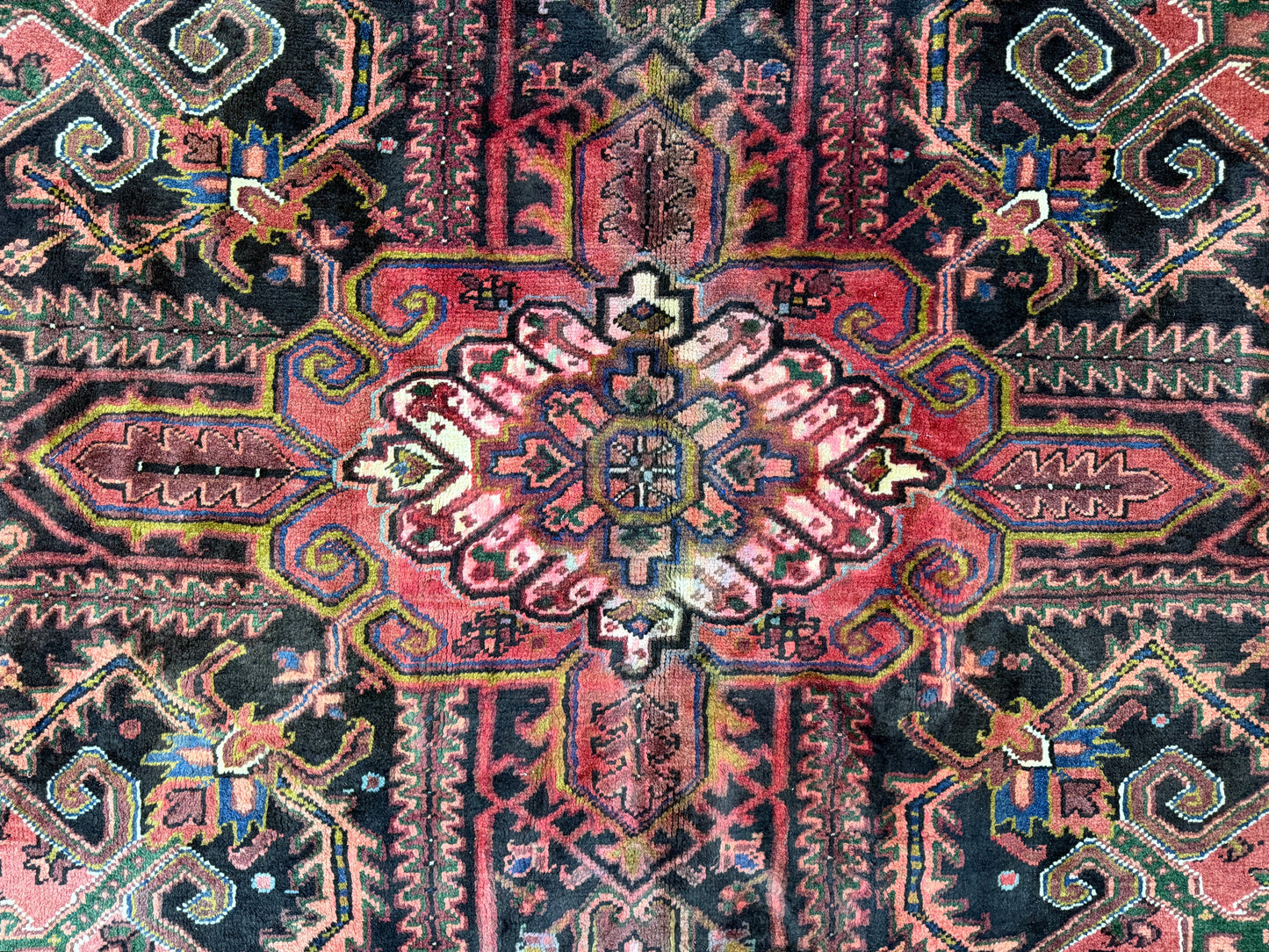 Hand-Knotted Persian Heriz Rug - 10’1”x12’7”