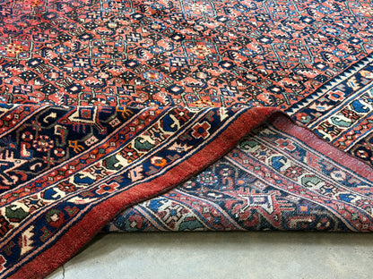 Hand-Knotted Persian Hamadan Rug - 10’6”x17’2”