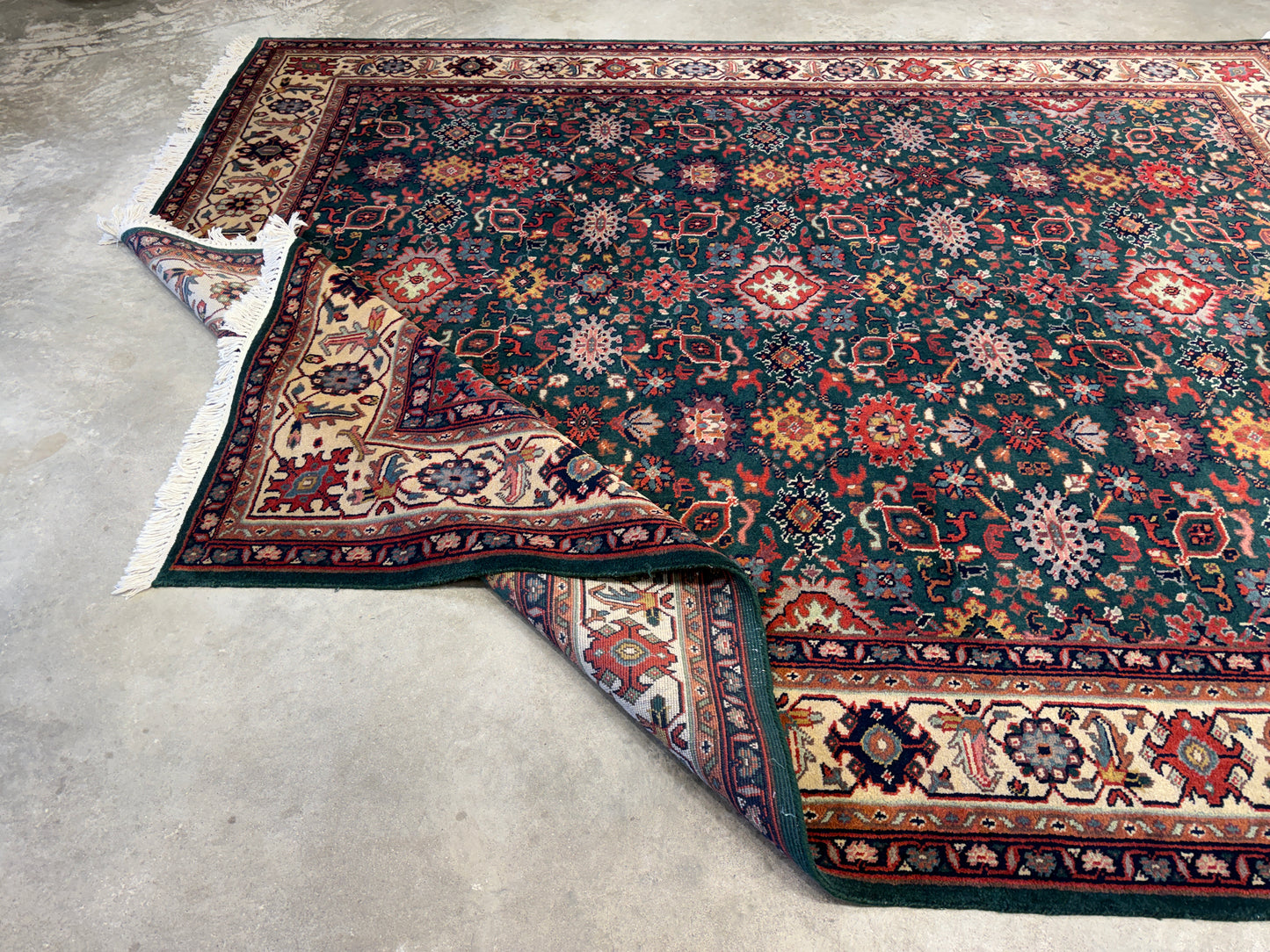 8’x9’10” Hand-Knotted Wool Indo-Sultan Area Rug