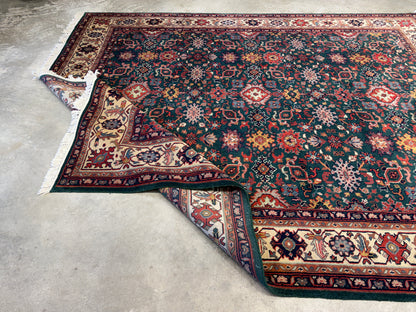 8’x9’10” Hand-Knotted Wool Indo-Sultan Area Rug