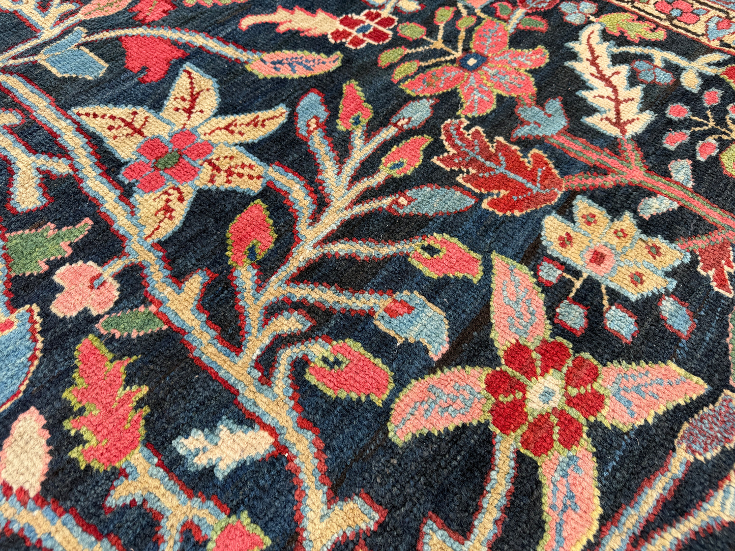 Hand-Knotted Antique Persian Heriz Rug - 12’6”x22’6”