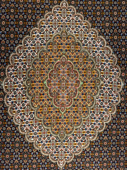 Hand-Knotted Persian Tabriz Mahi Rug - 5'6"x7'8"