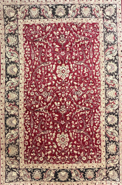 Hand-Knotted  Peshawar Rug - 10’x14’9”
