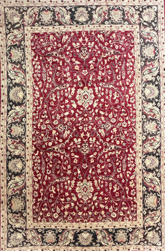 Hand-Knotted  Peshawar Rug - 10’x14’9”