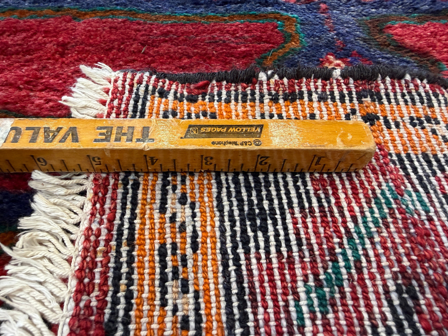 Hand-Knotted Persian Hamadan Rug - 5’1”x9’5”