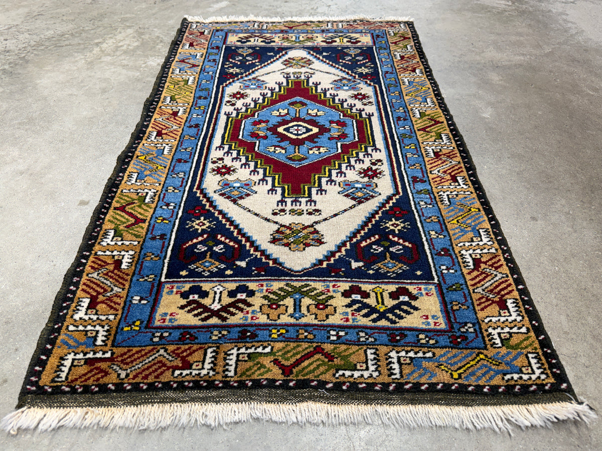 Hand-Knotted Balouchi Rug - 2’2”x3’7”