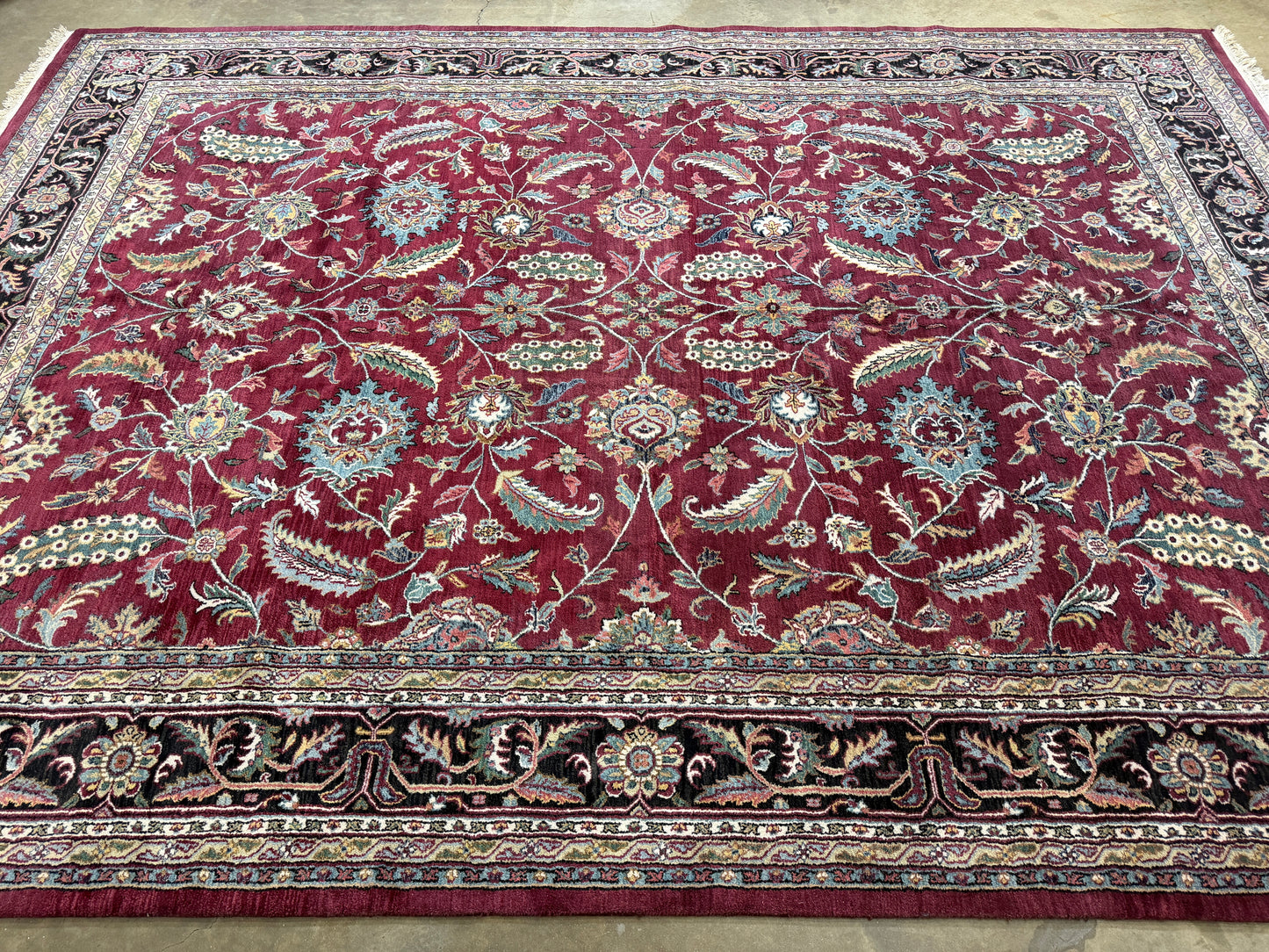 Hand-Knotted Agra Rug - 9’x13’9”