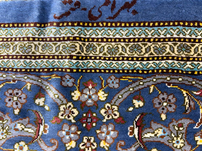 3x5 Luxurious Fine Hand-Knotted 100% Silk Signed Persiane Qume Rug Handmade