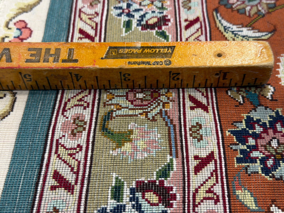 Hand-Knotted 80 Raj Persian Tabriz Rug - Signed Aghazadeh - 5'9"x9'5"