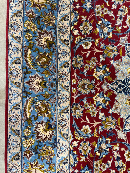 Hand-Knotted Persian Isfahan Rug - 3’7”x5’8”